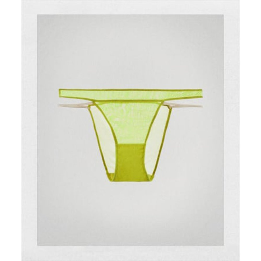 NWT Zara STRAPPY PANTIES YELLOW